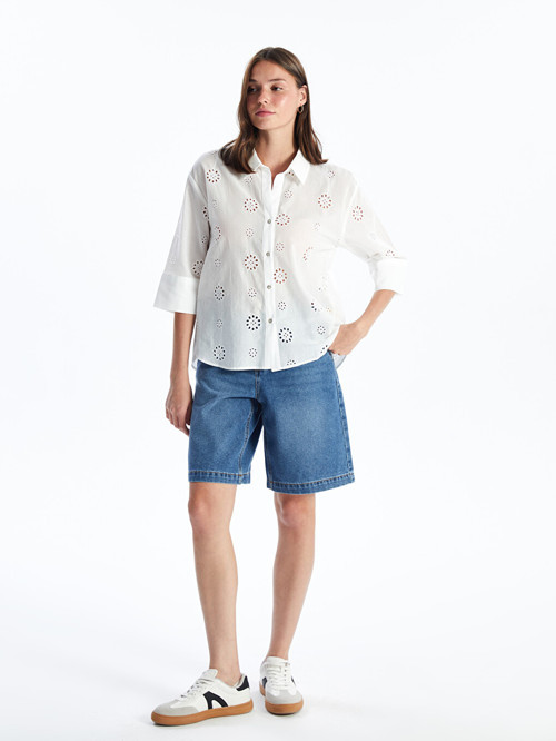 Jeans İndigo Şort