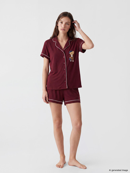 DREAM Bordo Pijama Takımı
