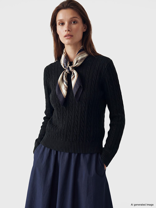 Modest Lacivert Hırka