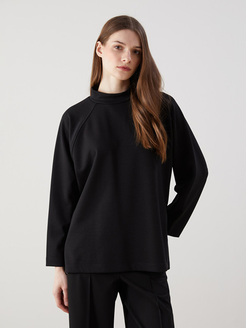 Modest Siyah Sweatshirt
