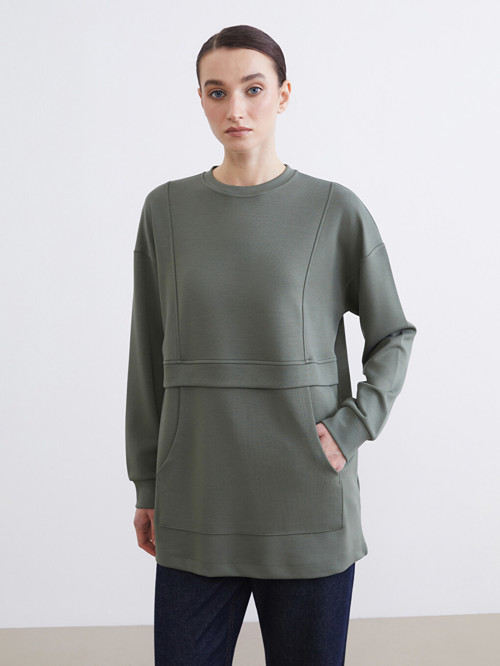 Modest Yeşil Sweatshirt