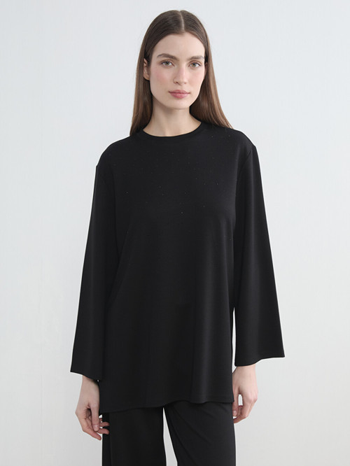 Modest Siyah Sweatshirt