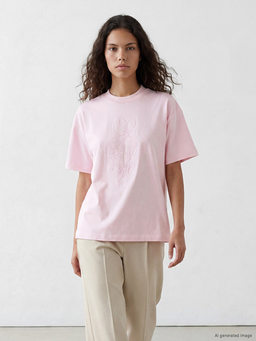 Modest Pembe Tişört