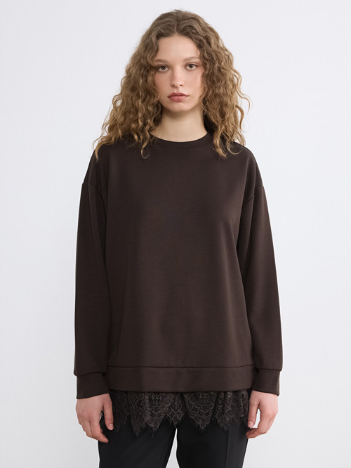Modest Kahverengi Sweatshirt