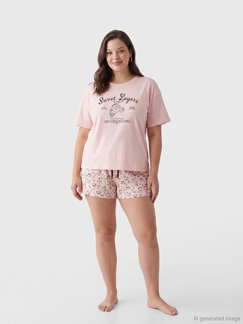 DREAM Pembe Pijama Takımı