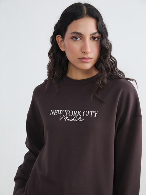 Modest Kahverengi Sweatshirt