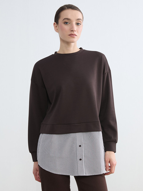 Modest Kahverengi Sweatshirt