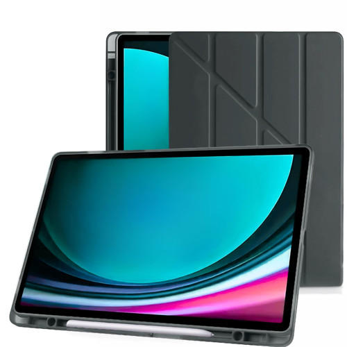 S9 FE 10.9 inç Uyumlu Kılıf, S Kalemlikli, Trifold, Esnek, Darbeye Tam Dayanıklı Tablet Kılıfı