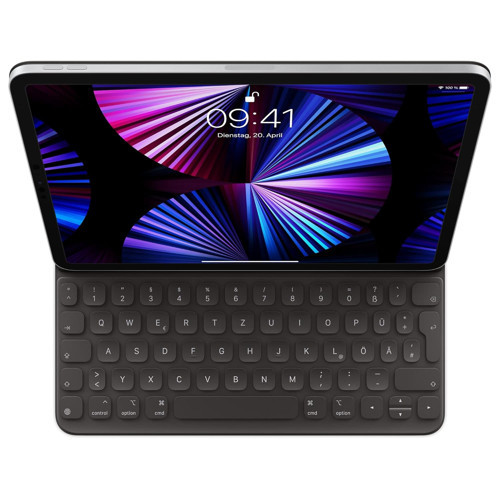 Keyboard Folio: 11 inç iPad iPad (4. 5. ) için iPad klavyesi kılıfı, farklı görüntüleme açısı, ön arka koruma, Almanca