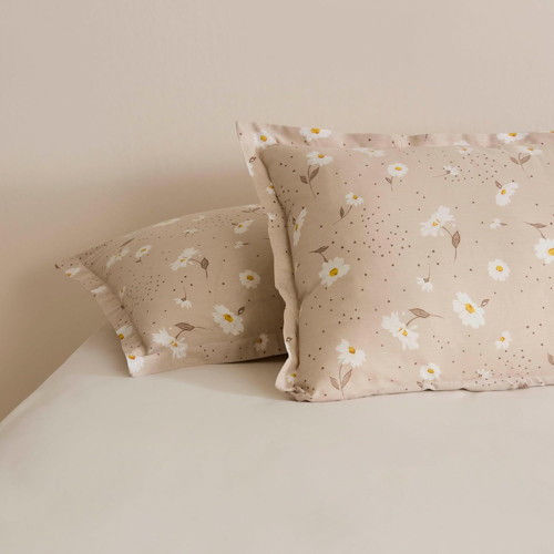 Daisy Bej 2' Yastık Kılıfı Bej 50x70