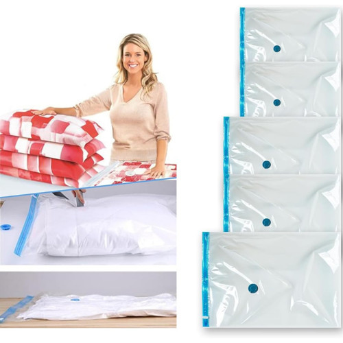 Vakumlu Hurç Poşet Setleri, Her Kullanıma Uygun 5 , 2 Adet 50x70, 2 Adet 55x90, 1 Adet 80x100