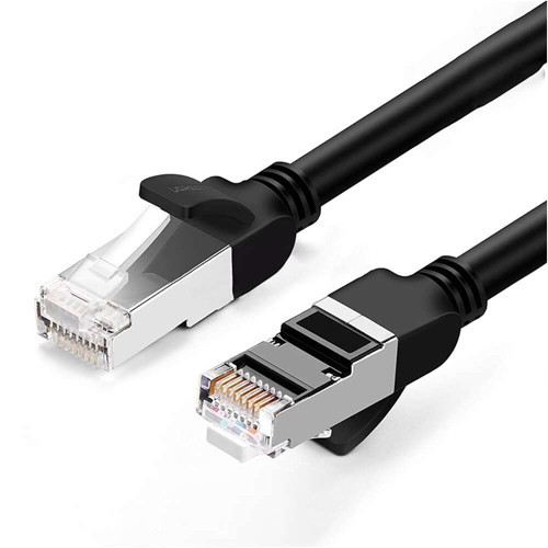Cat6 Saf Bakır Metal Konnektör Ethernet Kablosu 10 Metre