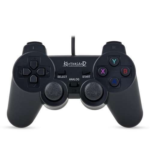Kablolu PC Gamepad – D-Input & X-Input Destekli Çift Titreşimli USB Kolu ()