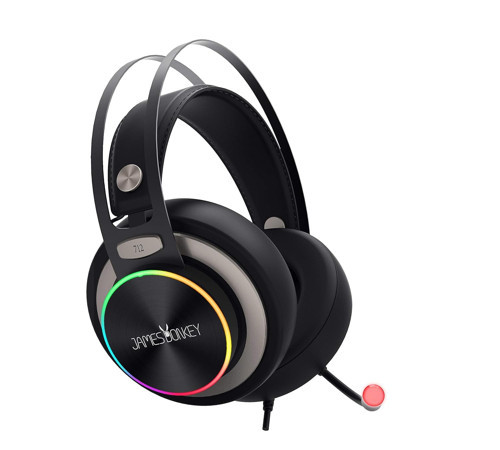 mesDonkey Donkey 712 7.1 Surround RGB Kulaklık Neodimyum 50mm Sürücüler 112dB Hassas Mikrofon -43dB RGB Aydınlatmalı Manuel + Yazılımla Ses Kontrol USB Bağlantı Ses Kartı
