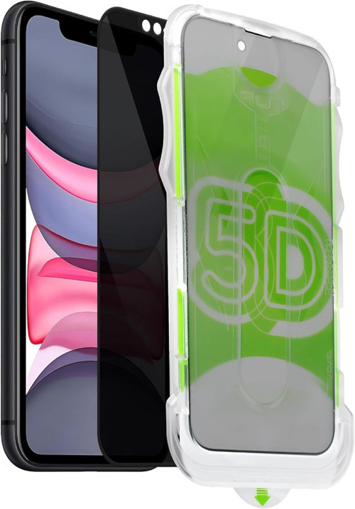 iPhone 11/XR İle Uyumlu Hayalet Ekran Hizalama Aparatlı Takılırken Altında Toz Bırakmaz Darbelere Karşı Ekstra Güçlü Ekran Koruyucu