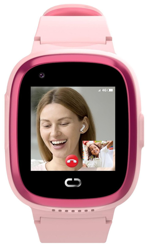 Milky Watch 4G LTE Akıllı Saati, 2MP Kamera, GPS Takibi, Koldan Çıkarma Sensörü, Suya Dayanıklı, SOS Butonu, Görüntülü Arama, Çit, Uyku Takibi (Pembe)