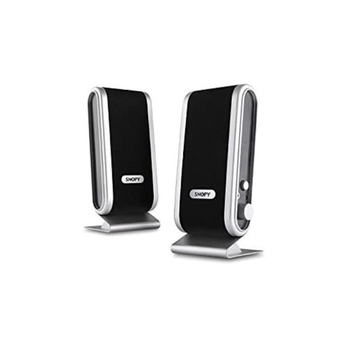 SN-820 2.0 LCD İnce USB Speaker, /Gümüş