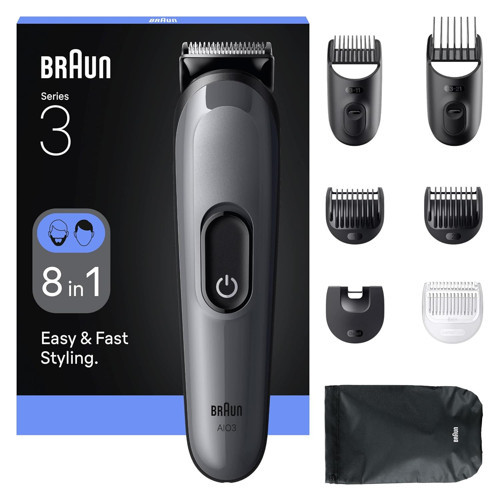Hepsi Bir Arada Series 3, 8’i 1 arada Tıraş Kiti, Bıçak, 14 Uzunluk, AIO3540