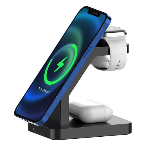 BL33 3 1 MagSafe Watch Uyumlu Standlı Kablosuz Powerbank 5200mAh
