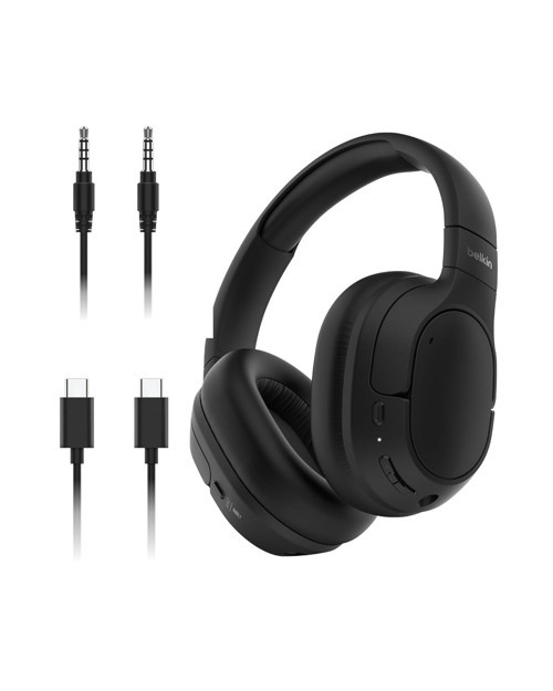 SoundForm Isolate Gürültü Önleyici Kablosuz Kulaklık () – Mikrofonlu, 60 Saat Pil, Derin Bas, Konforlu CloudCushion Kulaklık, Seyahat için