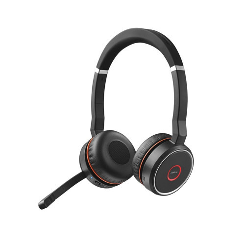 Evolve 75 UC Kablosuz Stereo Kulak Üstü Kulaklık – Birleşik Sertifikalı Kulaklık, Uzun Pil Ömrü – USB Bluetooth Adaptörü
