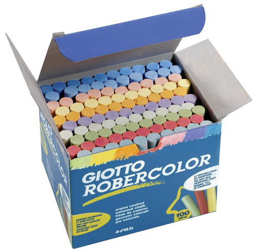 Robercolor Tebeşir, 100'lü Kutu, Karışık Renkler