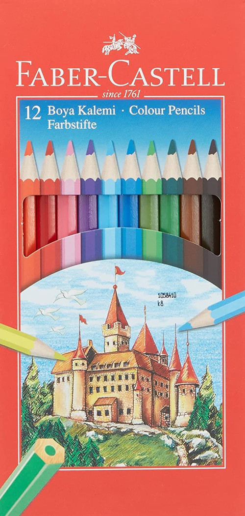 Karton Kutu Kalemi, 12 Renk, Yumuşak Canlı Renkler, Kolay Açılır, Kırılmaya Dayanıklı Uçlar, Uç Kırılmasına Karşı Dayanıklılığı Artıran Özel Yapıştırma Sistemi