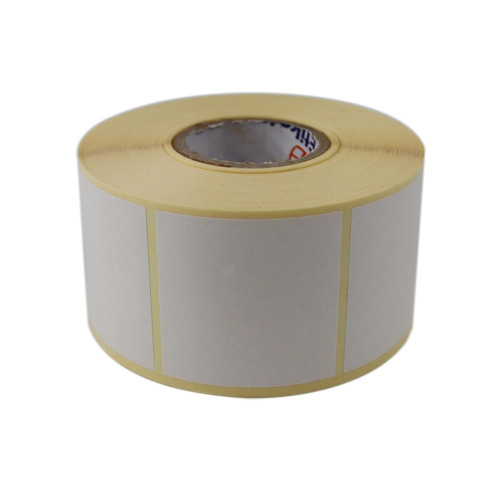 , Vellum Etiket 50mm x 50mm Ruloda 1000 Adet Etiket 40mm Kuka Çapında Baskısız Not Alma Etiketi