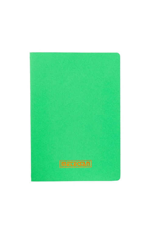 Notes 17x24 cm Karton Kapaklı İplik Dikişli Defter, 32 Yaprak, Düz, Yaprak Yeşili
