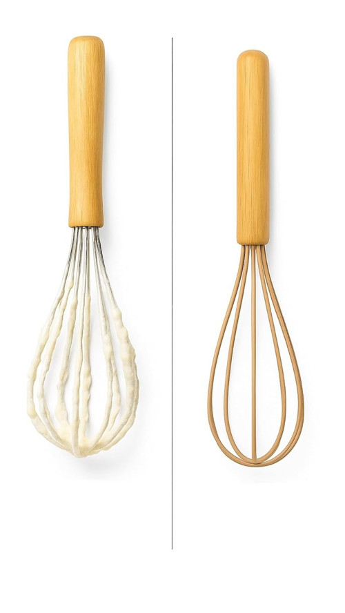 3’lü Silikon Mutfak Seti Bambu Saplı Fırça Spatula Çırpıcı Isıya Dayanıklı Yapışmaz Hamur Karıştırıcı Çırpıcı Set Ergonomik Saplı Mutfak Gereçleri Kolay Temizlenebilir Sağlıklı Pişirme