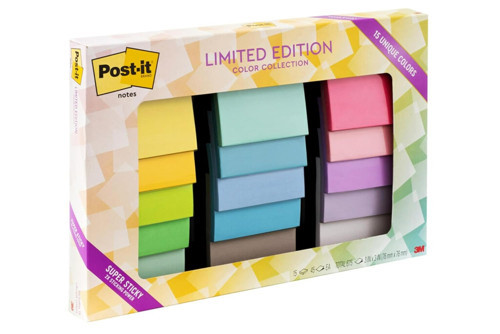 Notes S n rl retim S per Yap kan Renk Koleksiyonu, 7,62 cm x 7,62 cm, 15 Ped/, 45 Sayfa/Ped (654-15Ssall)