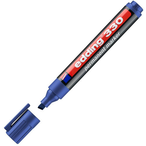 330 permanent - mavi - 1 kalem - 1-5 mm kesik uçlu