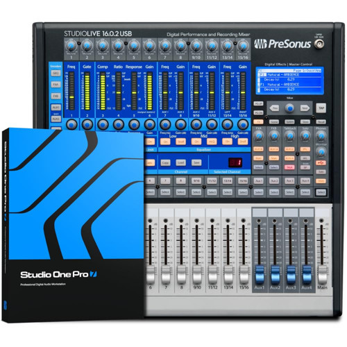 StudioLive 16.0.2 USB 16x2 Performans Dijital Mikser