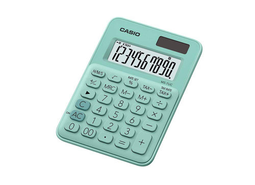 7Uc-Gn-N- Mini Masa Hesap Makinesi, Yeşil