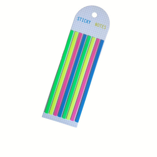 Şeffaf Yapışkan Not Defter Yer İmleri Etiket Ayraç Sticky Notes Uzun Şeritler (Renk 3)