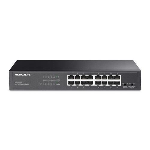 MS116GS; 16-Port Gigabit Portlu, Metal Kasalı, QoS Özellikli, Kurulum Gerektirmeyen Tak Çalıştır Özellikli Switch