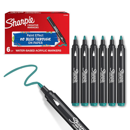 SHARPIE , Yuvarlak uç, Yeşil