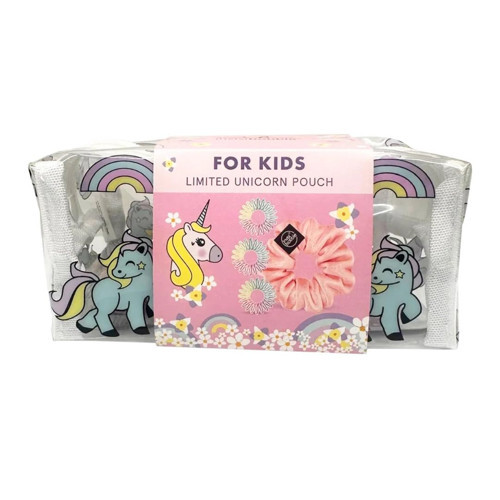 Unicorn Pouch Saç Tokası Seti, 3+1