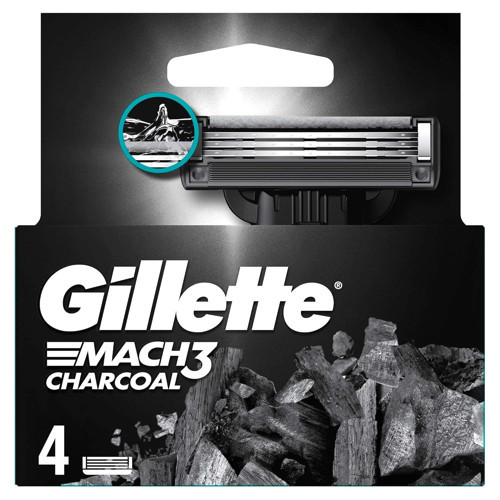 Mach3 Charcoal Yedek Tıraş Bıçağı 4'lü