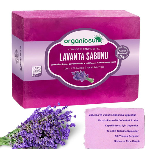 Doğal Lavanta Sabunu 140 Gr 1 Adet Tüm Cilt Tipleri İçin Onarıcı Besleyici