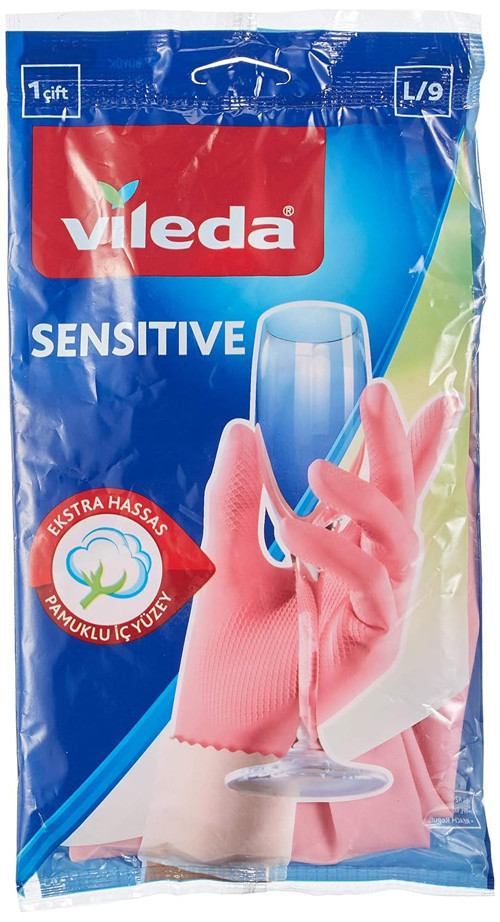 Candy Pink Sensitive Eldiven,%100 Doğal Lateks, L
