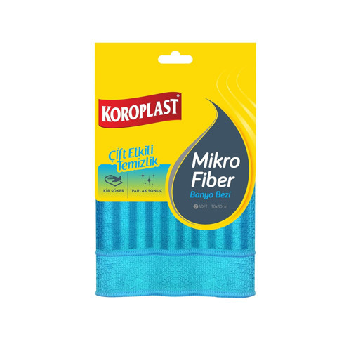 Mikrofiber Bezi 2' Set, Çift Taraflı Ekstra Kuruyan Mikrofiber Temizlik Bezi Seti 30x30 cm, Kir Sökücü , Yüksek Emiş Gücü, Tüy Çizik Bırakmayan Temizlik Bezi Seti