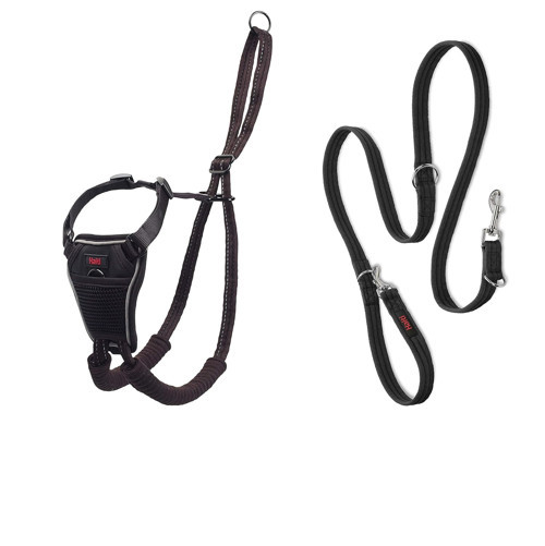 No Pull yemek takımı antrenman tasması kombi , Stop Pulling Walks with , Includes Medium No Pull Harness End Lead