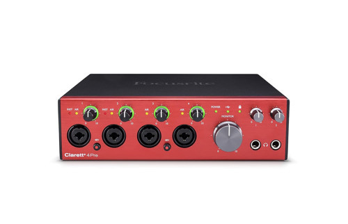 Clarett+ 4Pre USB-C Ses Kartı: Yaratıcıları İçin Stüdyo Kalitesinde Arayüzü, Gerçekçi Ses Sağlayan Dört Düşük Gürültü Düşük Distorsiyonlu Mikrofon Preamplifikatörü
