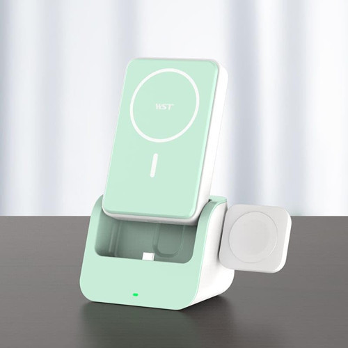KABLOSUZ MagSafe Uyumlu BÜYÜK GÜÇ KAYNAĞI ŞARJ SETİ 10000 mah STAND OLABİLİR