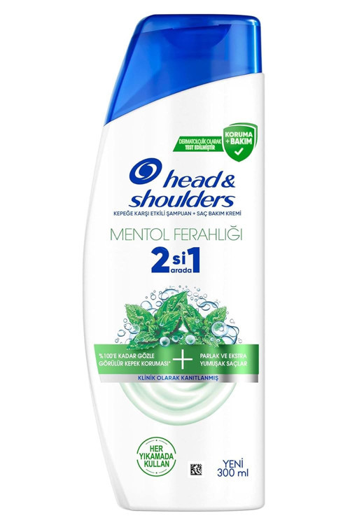 & Mentol Ferahlığı 2'si 1 Arada Kepeğe Karşı Etkili Şampuan 300ml