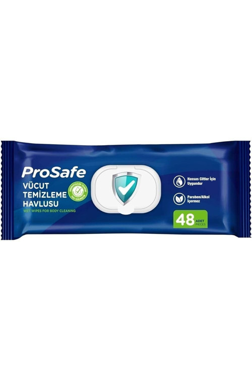 Canbebe Prosafe Yetişkin Islak Mendili, 48'