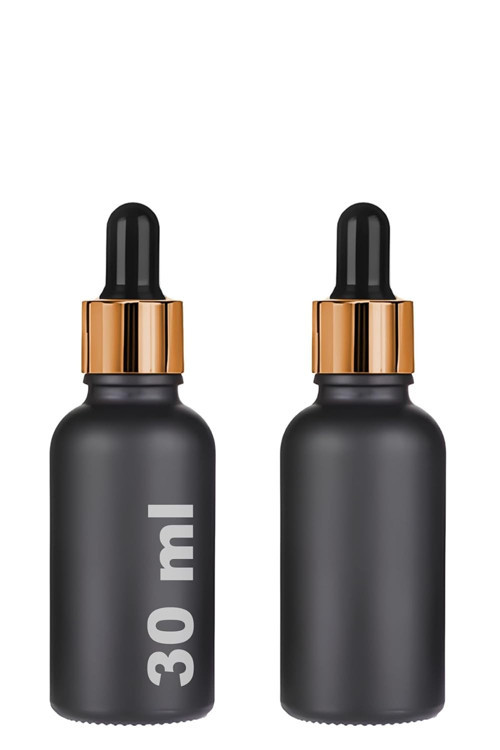 30 ml Damlalıklı Serum Şişesi 30 Metal Kapaklı Dropper Şişe 2 Adet ( Yüzük | Lastik)
