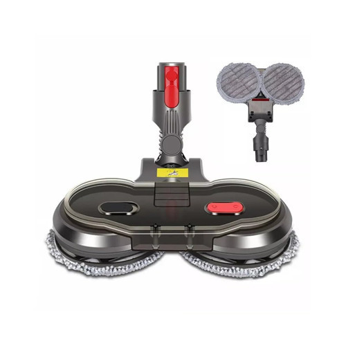 Elektrikli Çift Döner Paspas Başlığı Dyson V7 V8 V10 V11 V15 Serisi için, Mikrofiber Pedli