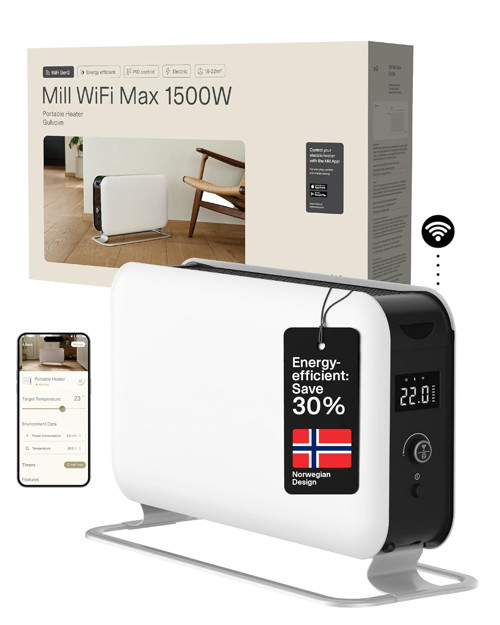Portatif Akıllı Isıtıcı 1500W- Wifi Bağlantılı